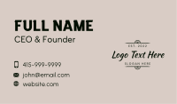 Generic Classic  Firm Business Card