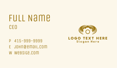 Luxury Camera Photography Business Card Image Preview