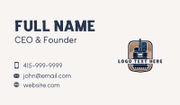 Excavator Heavy Equipment Business Card Design