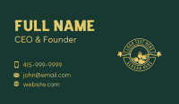 Yellow Hops Brewery Business Card Design