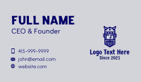 Monoline Viking Face Business Card