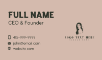 Beauty Woman Model Business Card