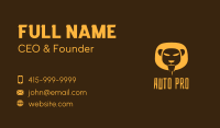 Yellow Safari Lion Business Card