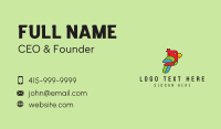 Colorful Parrot Mascot Business Card