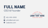 Masculine Rustic Wordmark Business Card