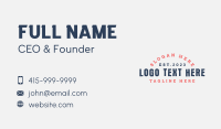 Masculine Rustic Wordmark Business Card Design