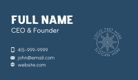 White Frost Seal  Business Card Design