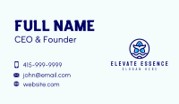 Whale Fin Letter A Business Card
