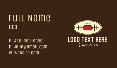 Meat Barbeque Cooking Business Card