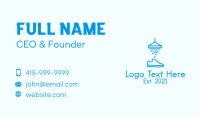Blue Shoe Cleaner  Business Card