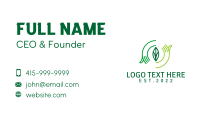 Organic Leaf Gardening  Business Card Design