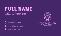 Purple Easter Plant  Business Card Design