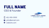 Nautical Catamaran Boat  Business Card Design