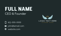 Religious Angel Wings Business Card
