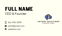 Podcast Mic Chat Business Card Image Preview