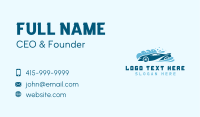 Blue Car Wash Suds Business Card