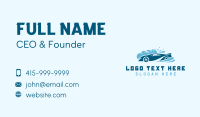 Blue Car Wash Suds Business Card