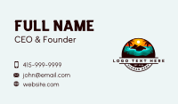 Tropical Island Sunset Business Card