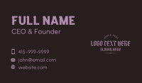 Unique Business Card example 4