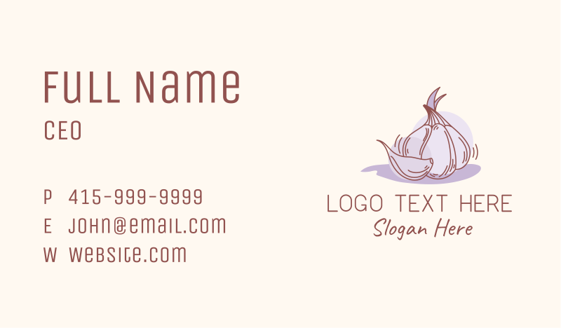 Market Business Card example 2