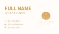 Gold Ornamental Embroidery Business Card Design