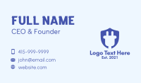 Plug Shield Crest  Business Card