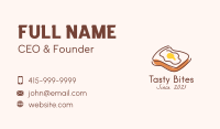 French Egg Toast  Business Card