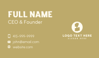 Brown Ethnic Letter I Business Card