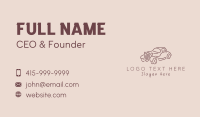 Minimalist Retro Car  Business Card Design