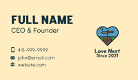 Crossroads Signpost Heart  Business Card Image Preview