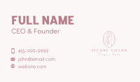 Natural Nude Woman  Business Card