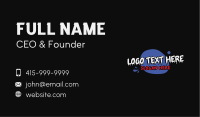 Freestyle Paint Wordmark Business Card