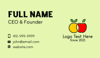 Orange Apple Fruit  Business Card