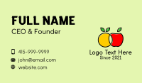 Juice Bar Business Card example 1