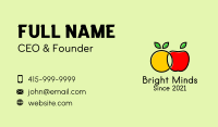 Orange Apple Fruit  Business Card