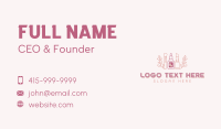 Feminine Makeup Cosmetology Business Card