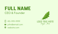 Green Leaf Nature  Business Card Design