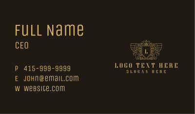 Upscale Royal Griffin Business Card