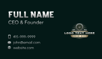 Automotive Detailing Garage Business Card