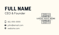 Floral Flower Garden Business Card