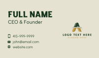 Modern Arc Letter A Business Card