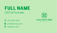 Herbal Leaf Circle Business Card