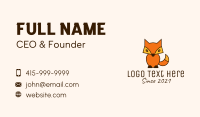 Orange Fox Toy  Business Card Design