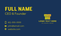Corporate Gradient Letter T  Business Card Design