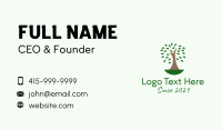 Natural Organic Tree  Business Card Design