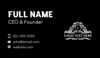 Shield Crown Insignia Business Card