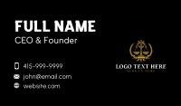 Justice Scale Attorney Business Card