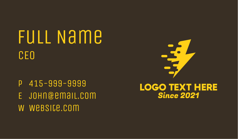 Volt Business Card example 1