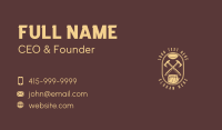 Axe Lumberjack Woodwork Business Card Design