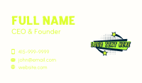 Retro Star Banner Business Card